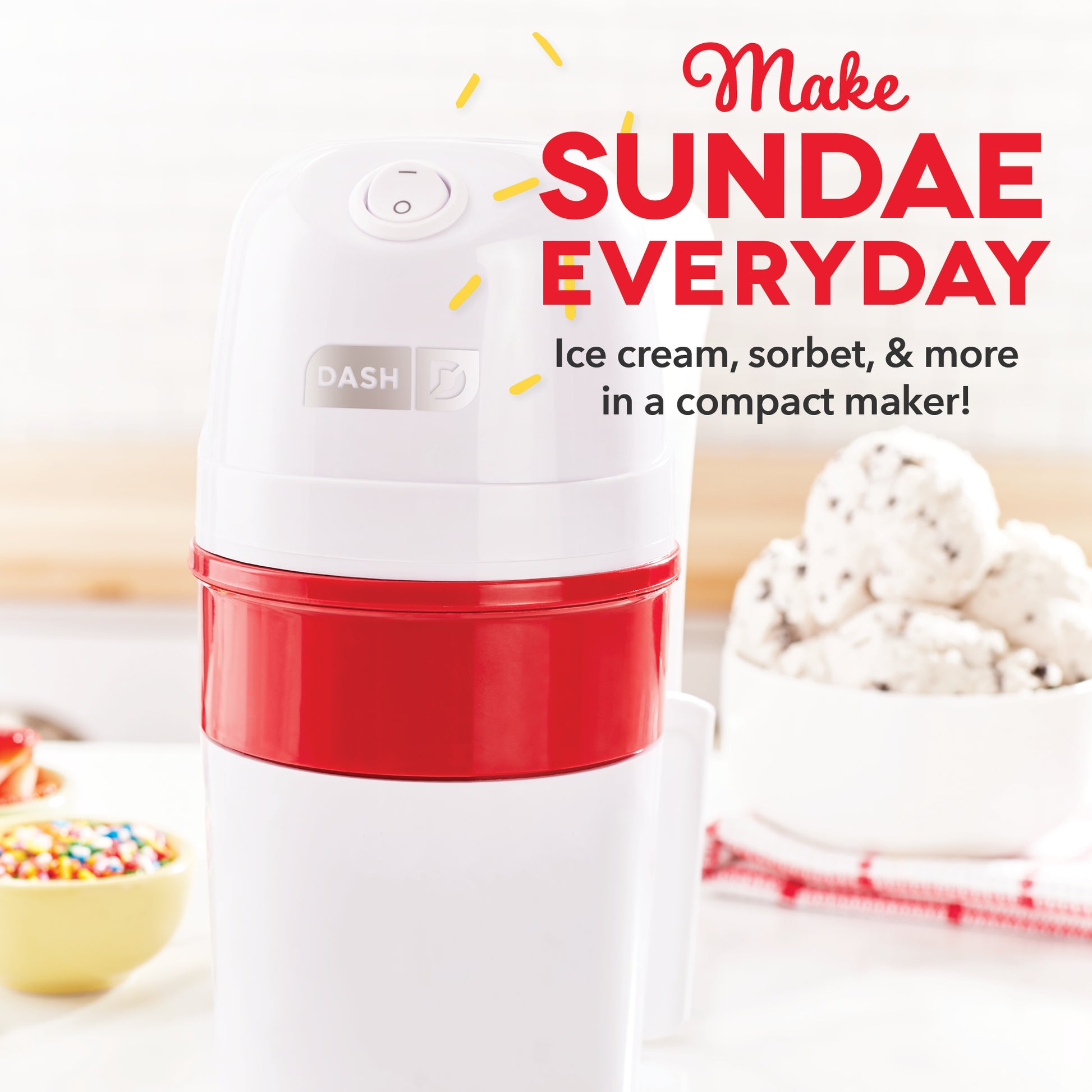 Rise By Dash Mini Waffle Bowl Maker for Ice Cream, Other Sweet