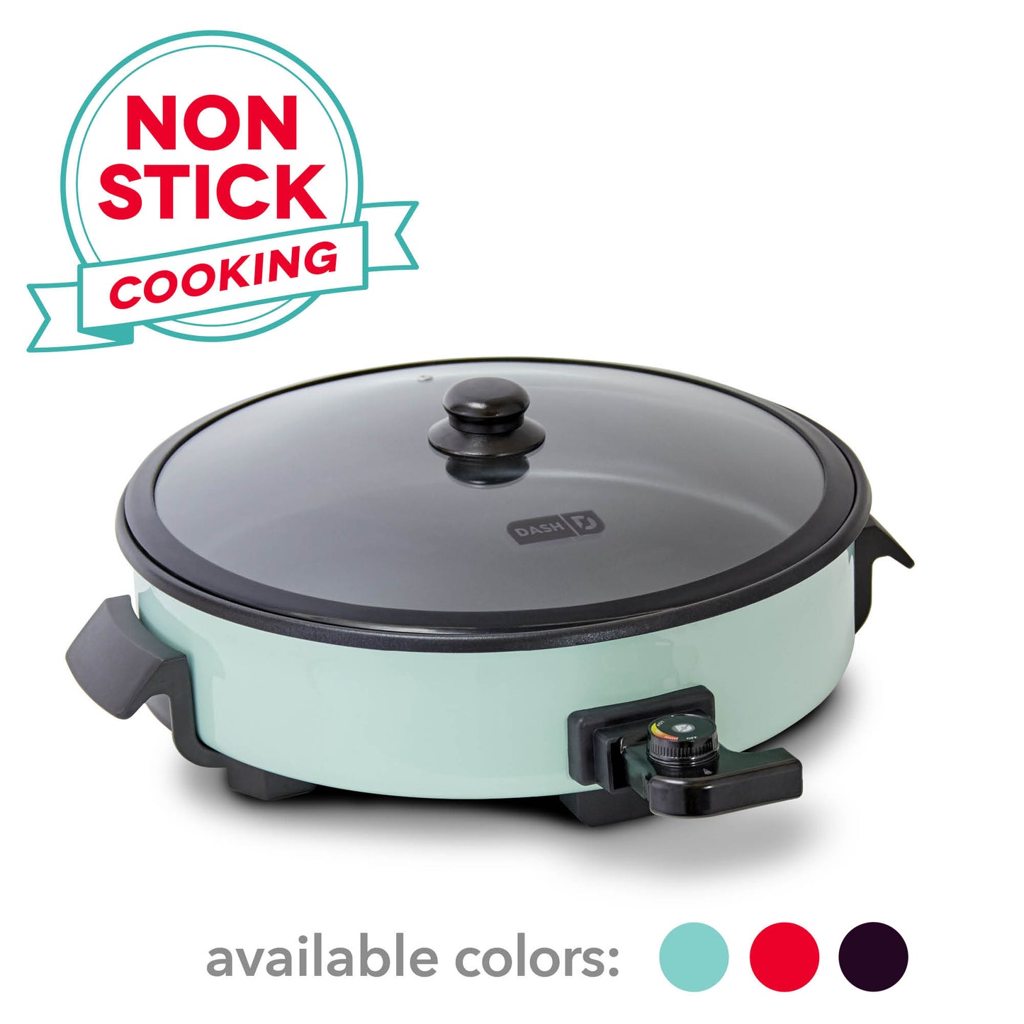 Family Size Skillet electric skillets Dash Aqua  