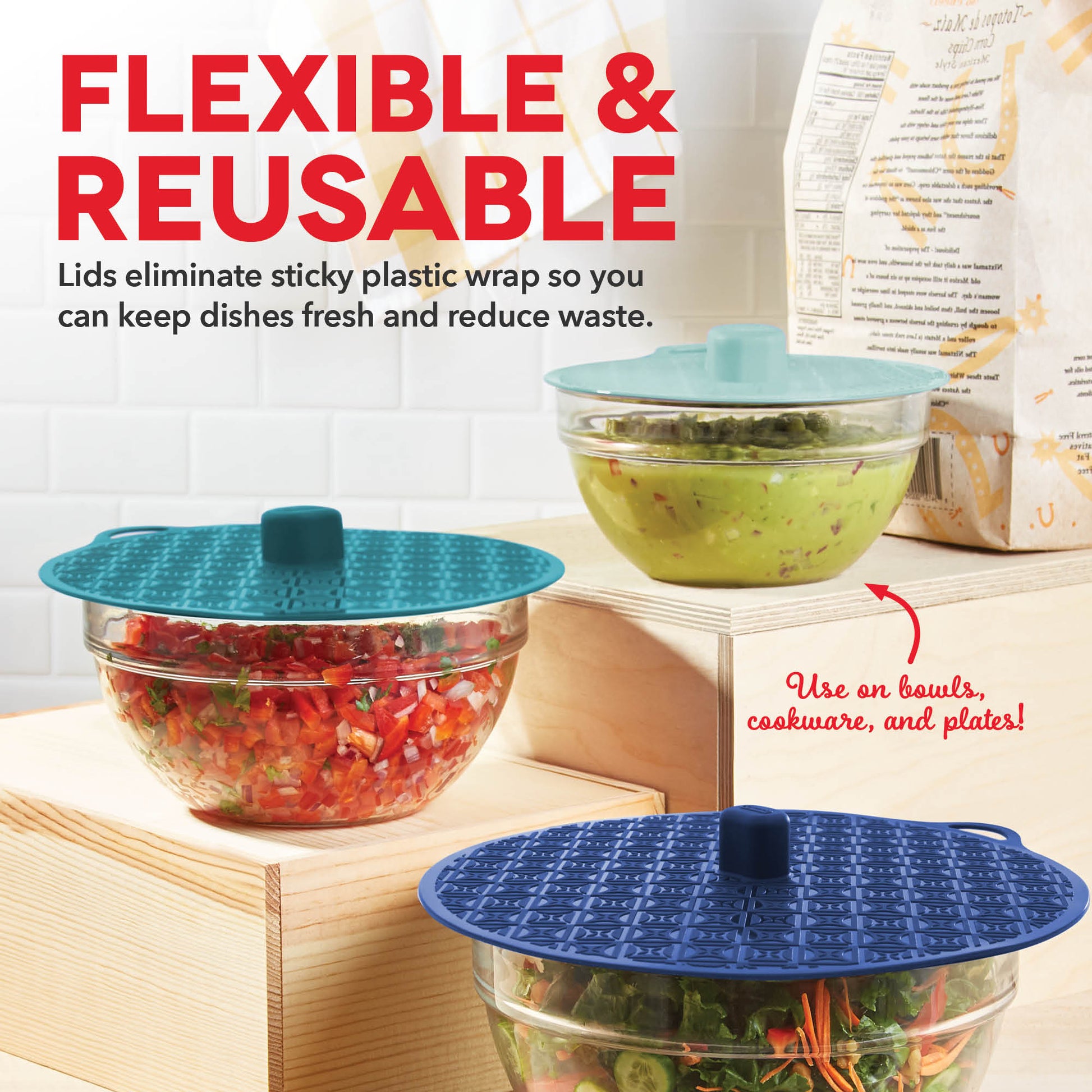 Silicone Microwave Bowl Pans, Silicone Fresh-keeping Cover