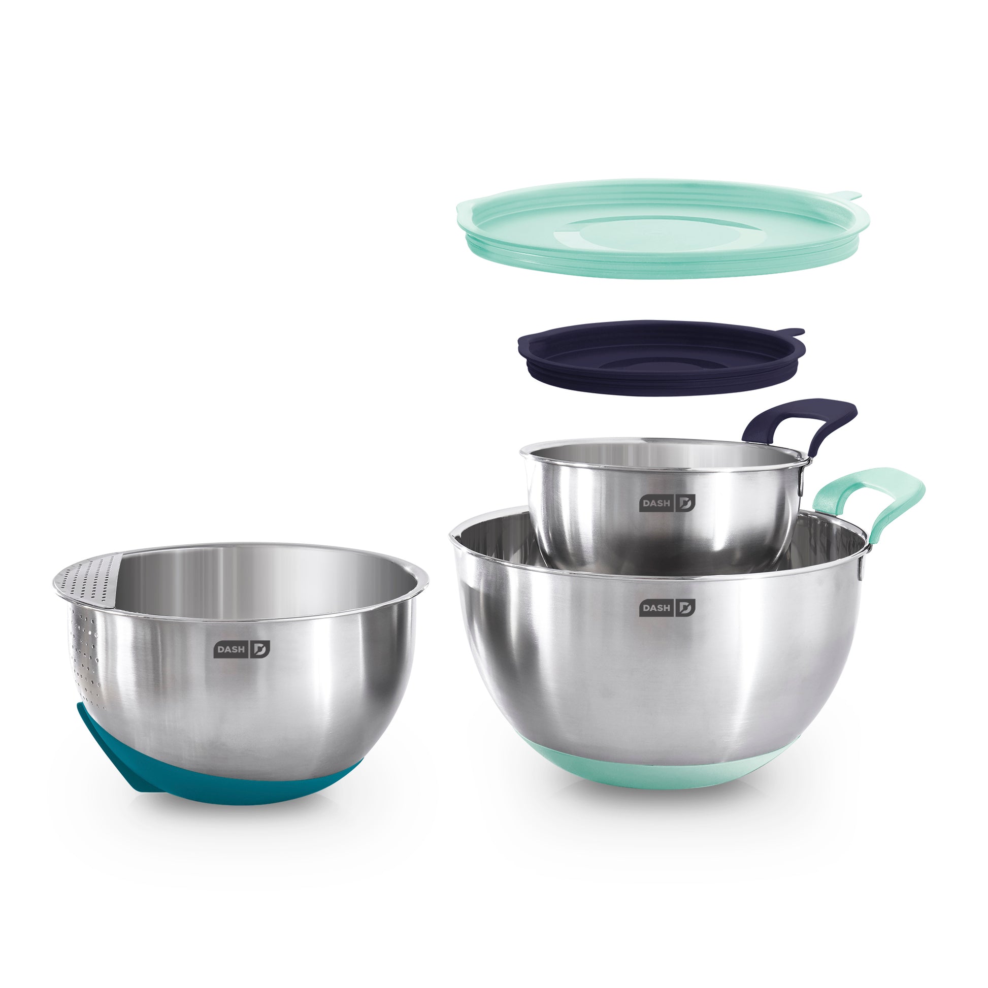 Stainless Steel Mixing Bowls Tools and Gadgets Dash Aqua, Teal, Midnight  