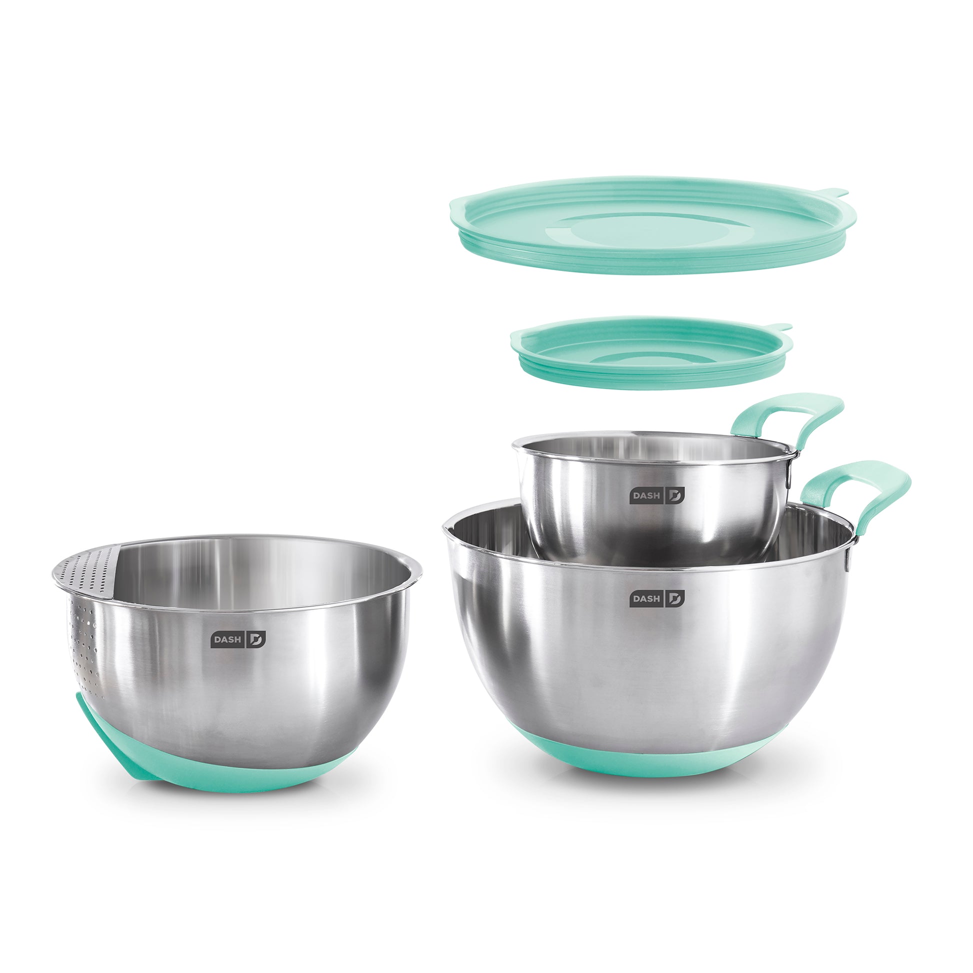 Stainless Steel Mixing Bowls Tools and Gadgets Dash Aqua  