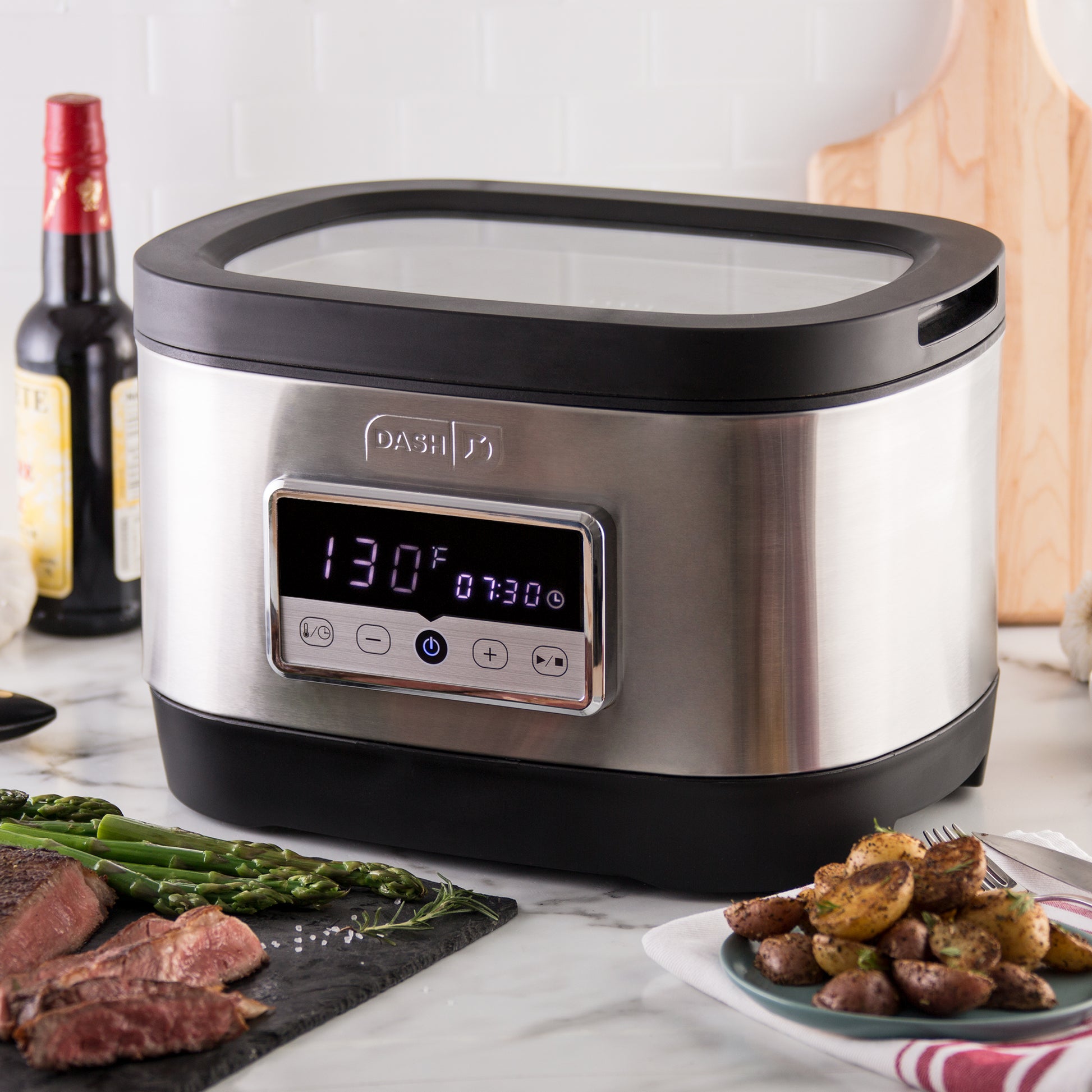 Dash Chef Series Stainless Steel Sous Vide, 8.5 Quart