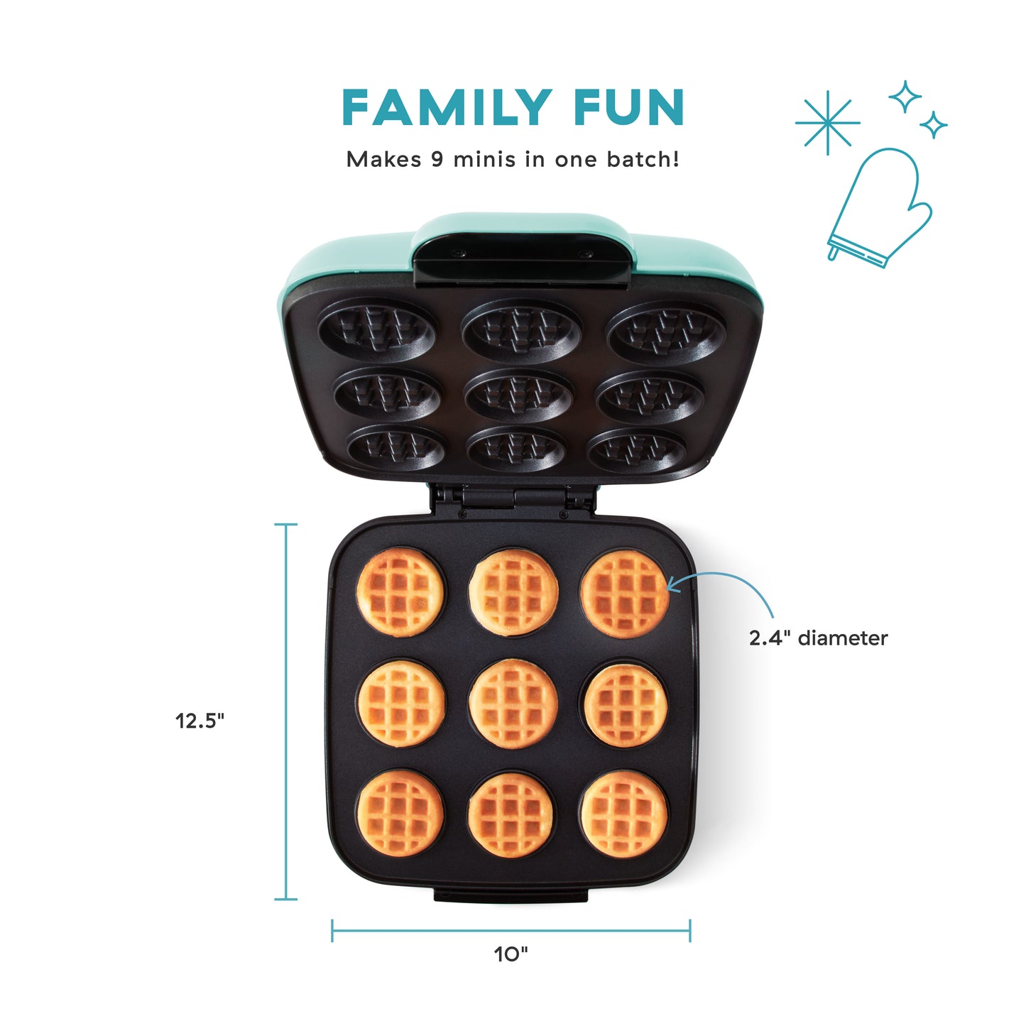 Delish by Dash Waffle Bite Maker Waffle Maker Support   