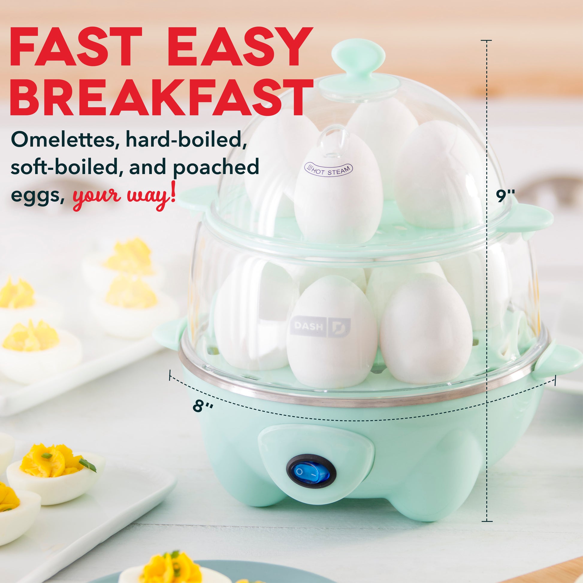 This Egg Cooker Makes Boiled Eggs At the Press of a Button