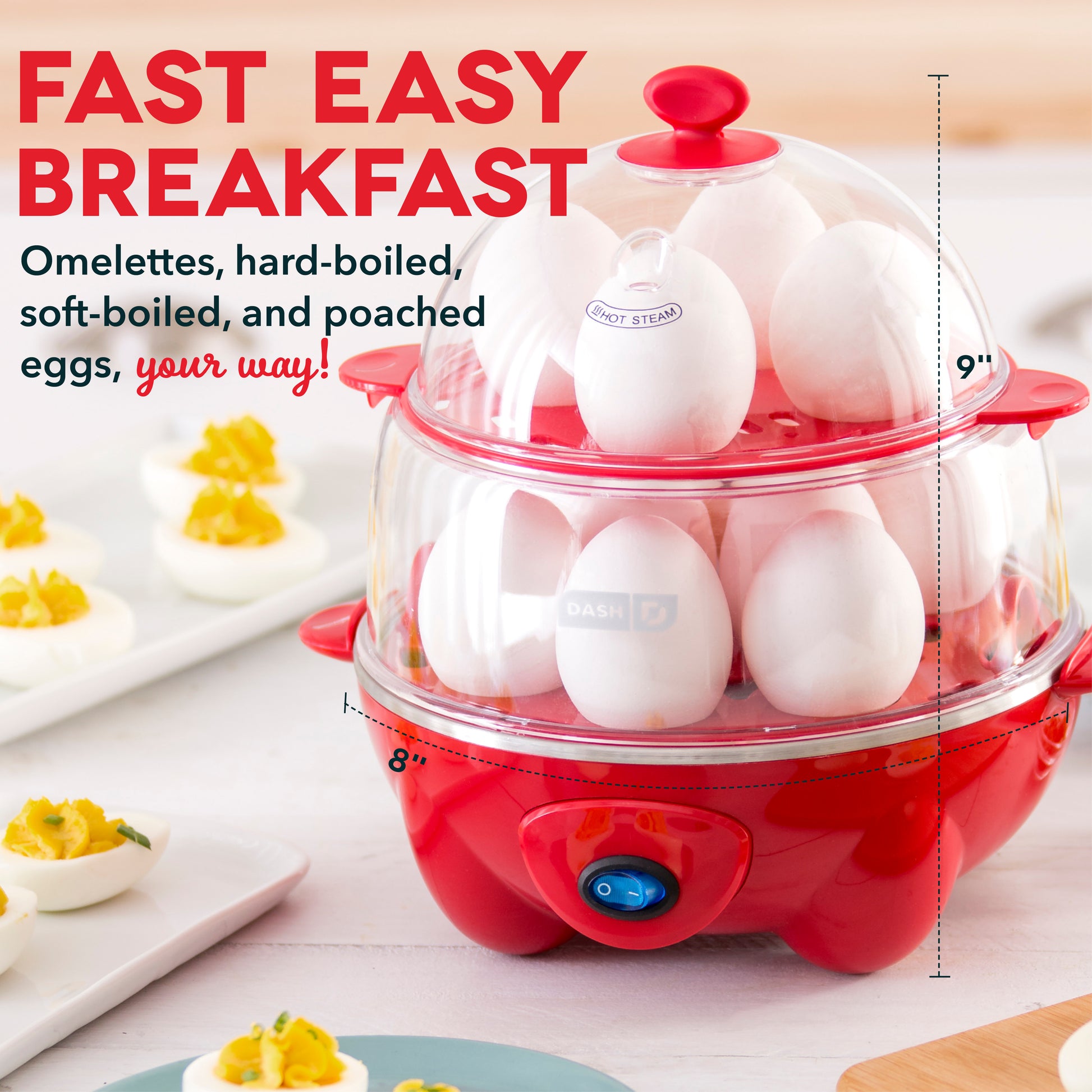 Dash Deluxe Express Two-Tier Egg Cooker on QVC 