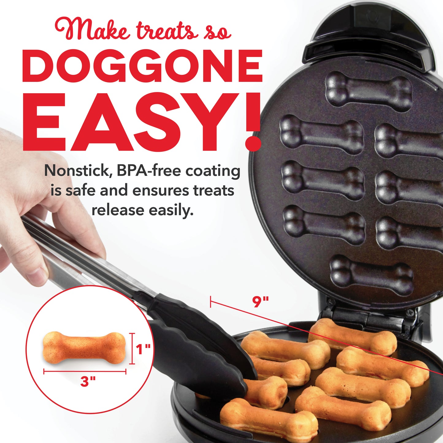 Dash Express Dog Treat Maker Makes 8 Treats with Recipe Ideas in Original  Box