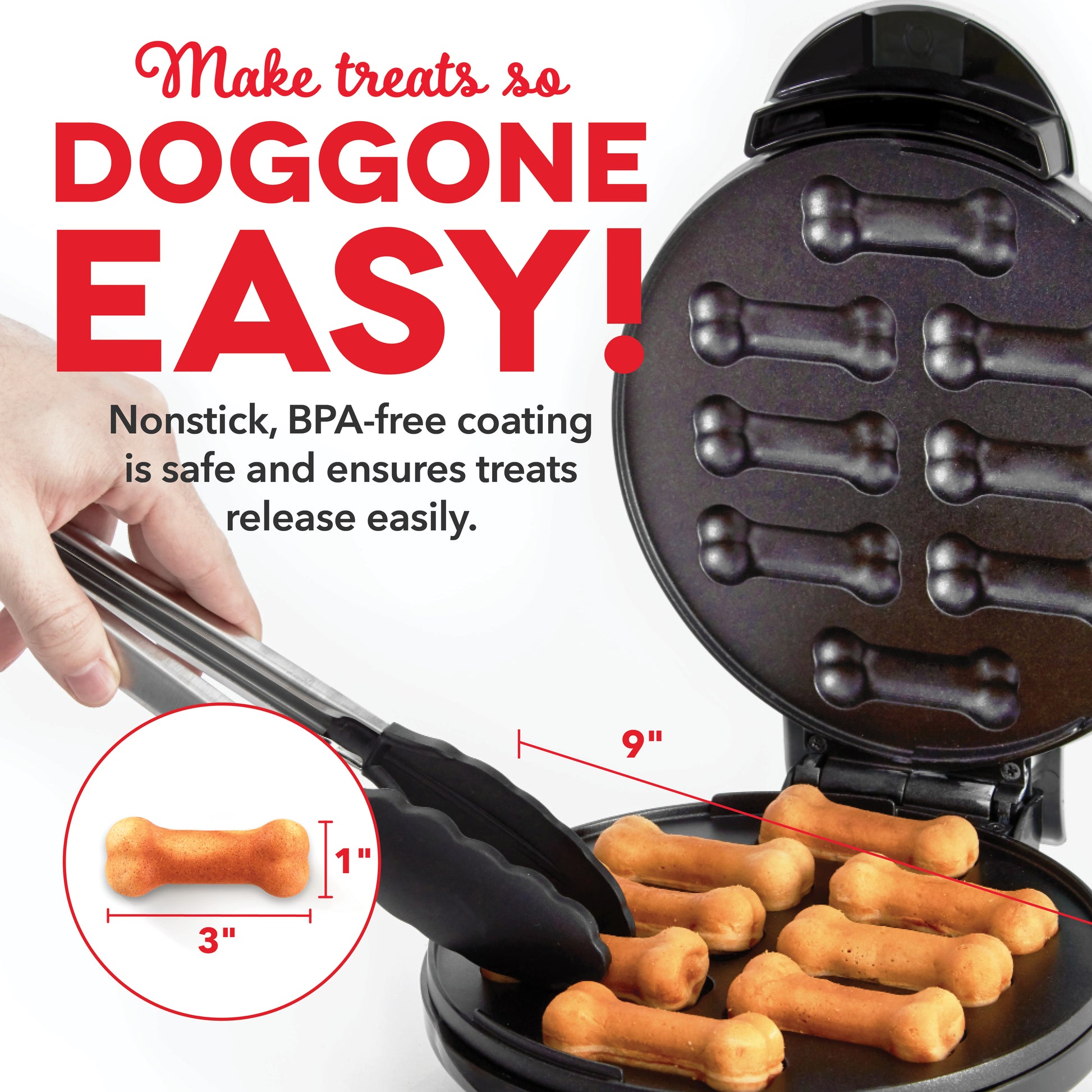 Dash Mini Dog Treat Maker Makes 6 treats for your dog - Used