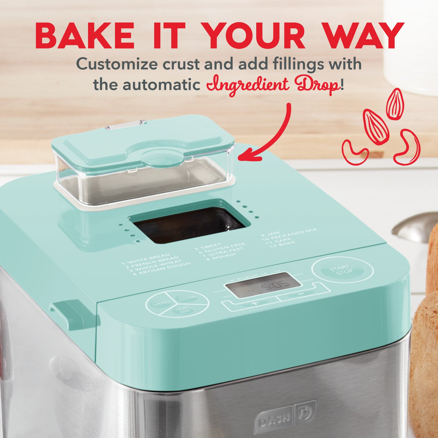 Everyday 1.5 LB Bread Maker Specialty Dash   