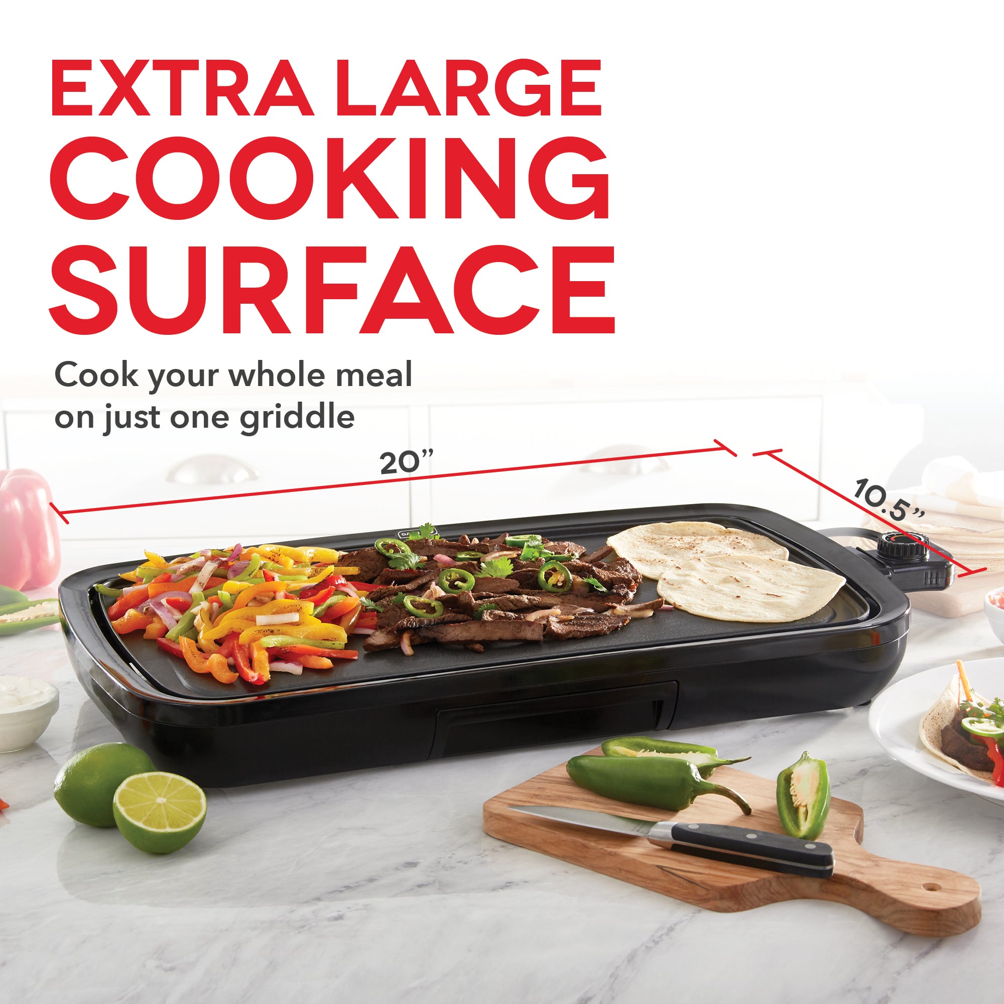 Largest electric clearance griddle