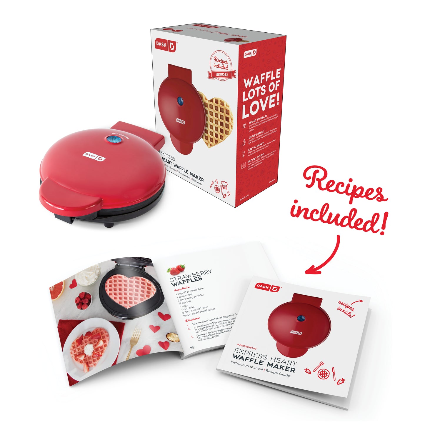 Express Heart Waffle Maker Waffle Maker Dash   