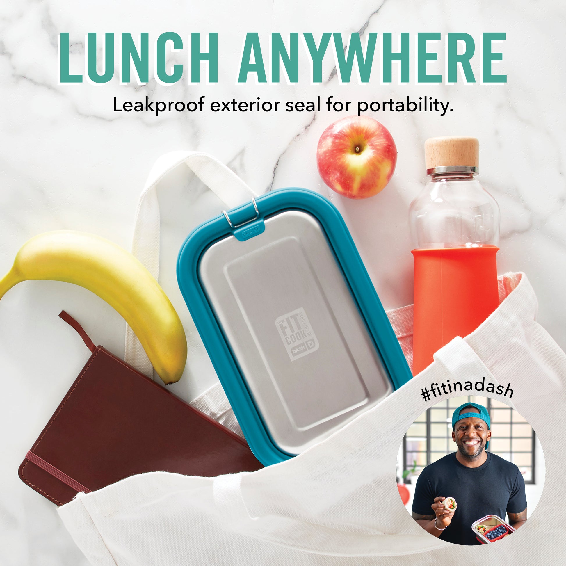 Stainless Steel Lunch Box Tools and Gadgets The Fit Cook x Dash   
