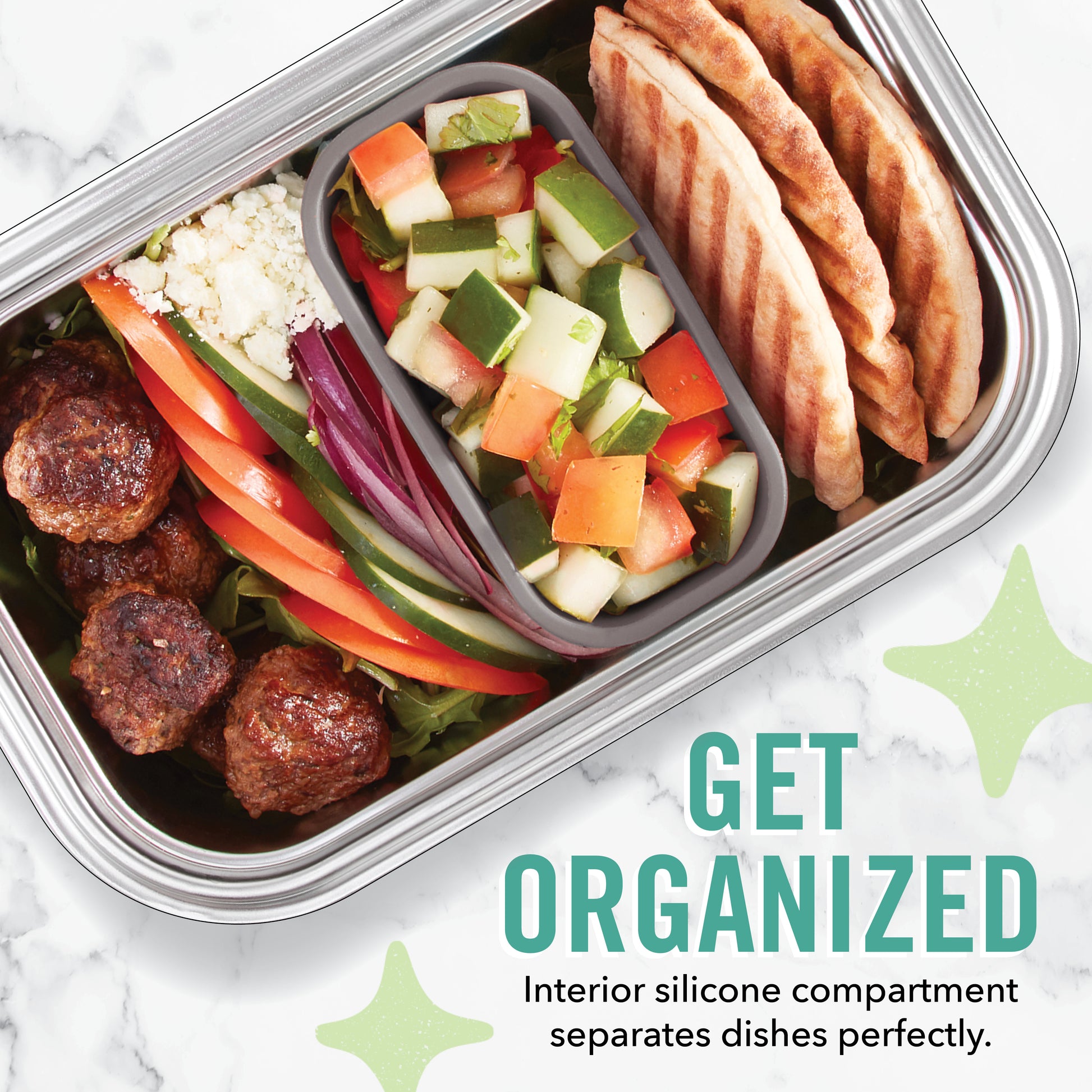Stainless Steel Lunch Box Tools and Gadgets The Fit Cook x Dash   