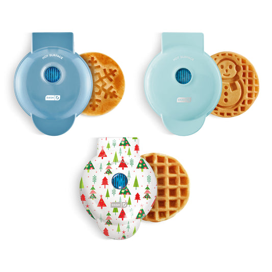 Holiday Mini Maker Set of 3  Dash Snowflake + Snowman + Christmas Tree Print  