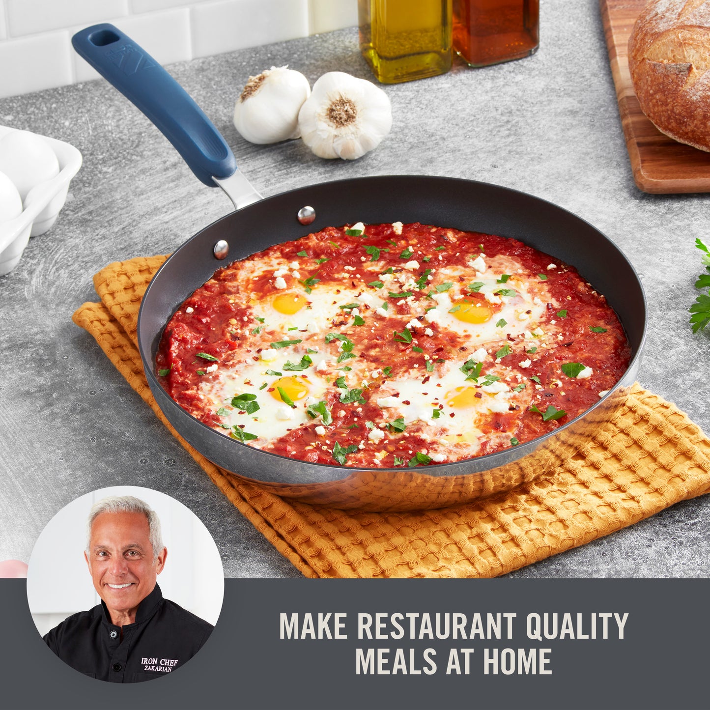 12" TruPro Stainless Steel Fry Pan cookware Zakarian by Dash   
