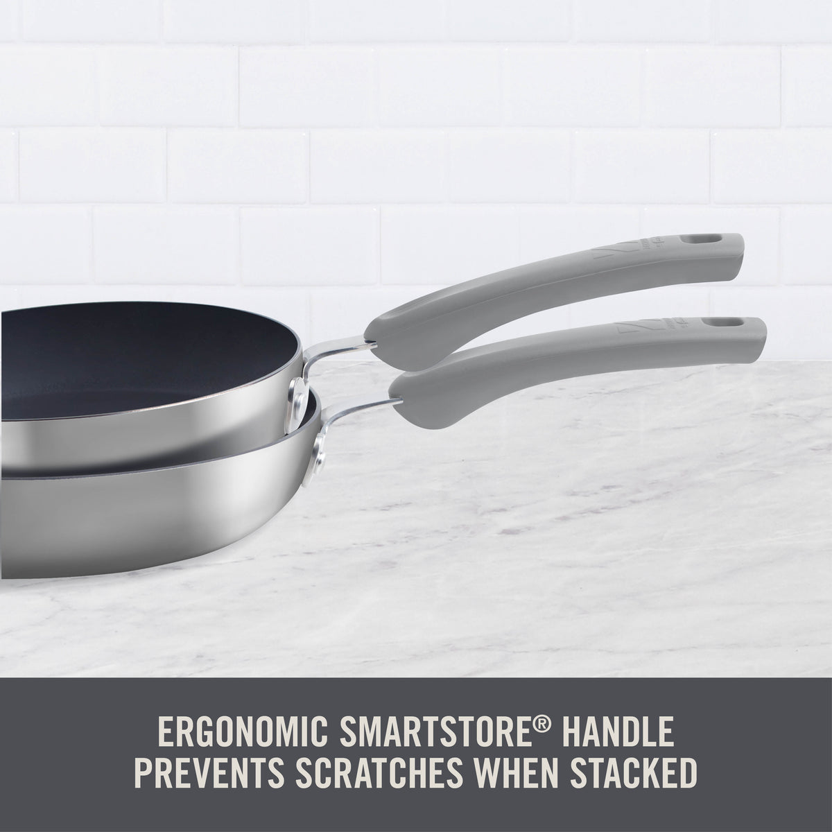 TruPro Stainless Steel Fry Pan Set - 8" 10" cookware Zakarian by Dash   