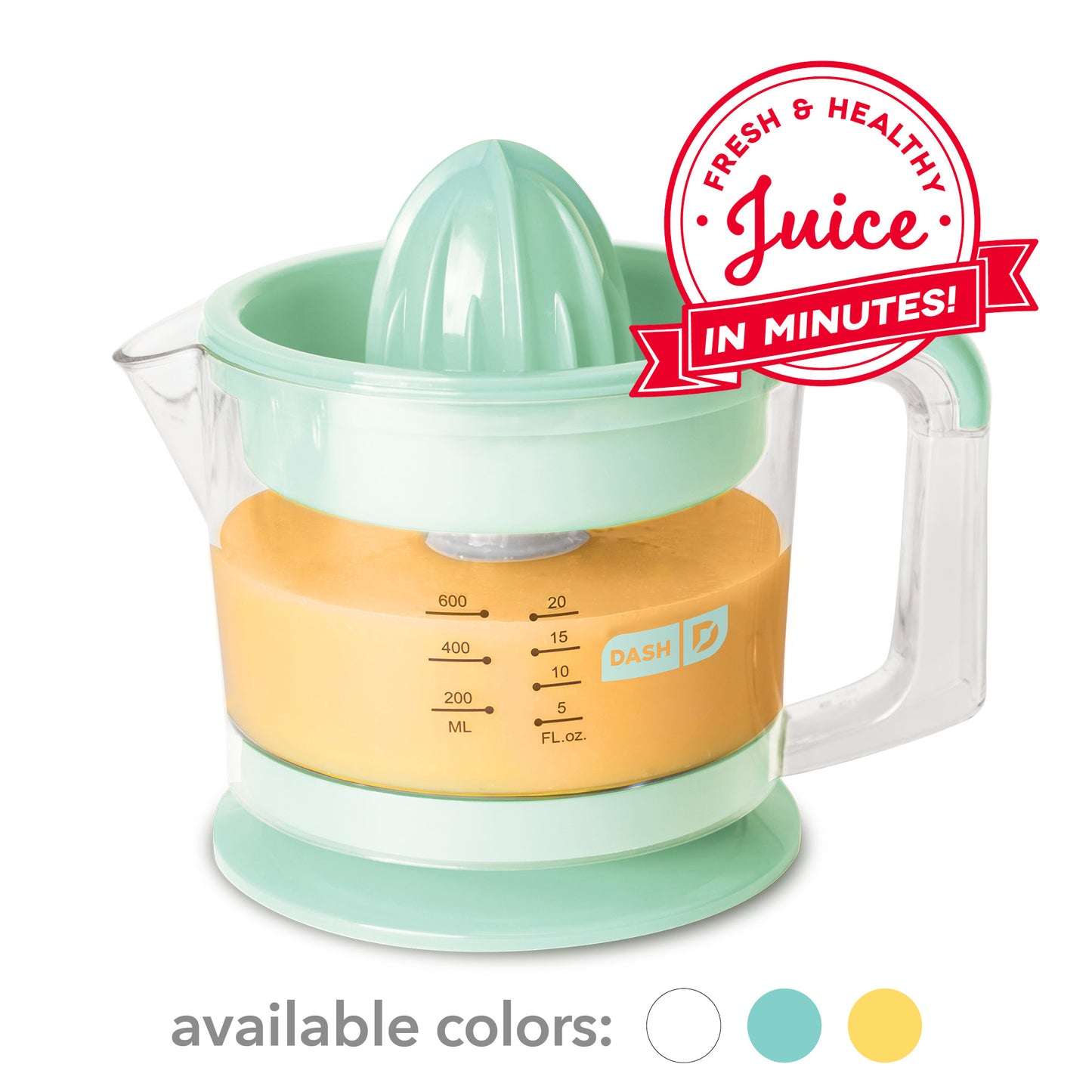 Dual Citrus Juicer Juicers Dash Aqua  