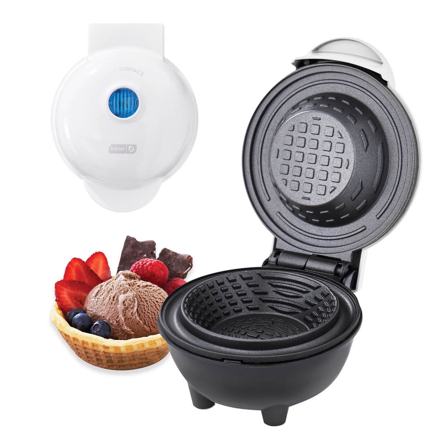 Mini Waffle Bowl Maker mini makers Dash White  