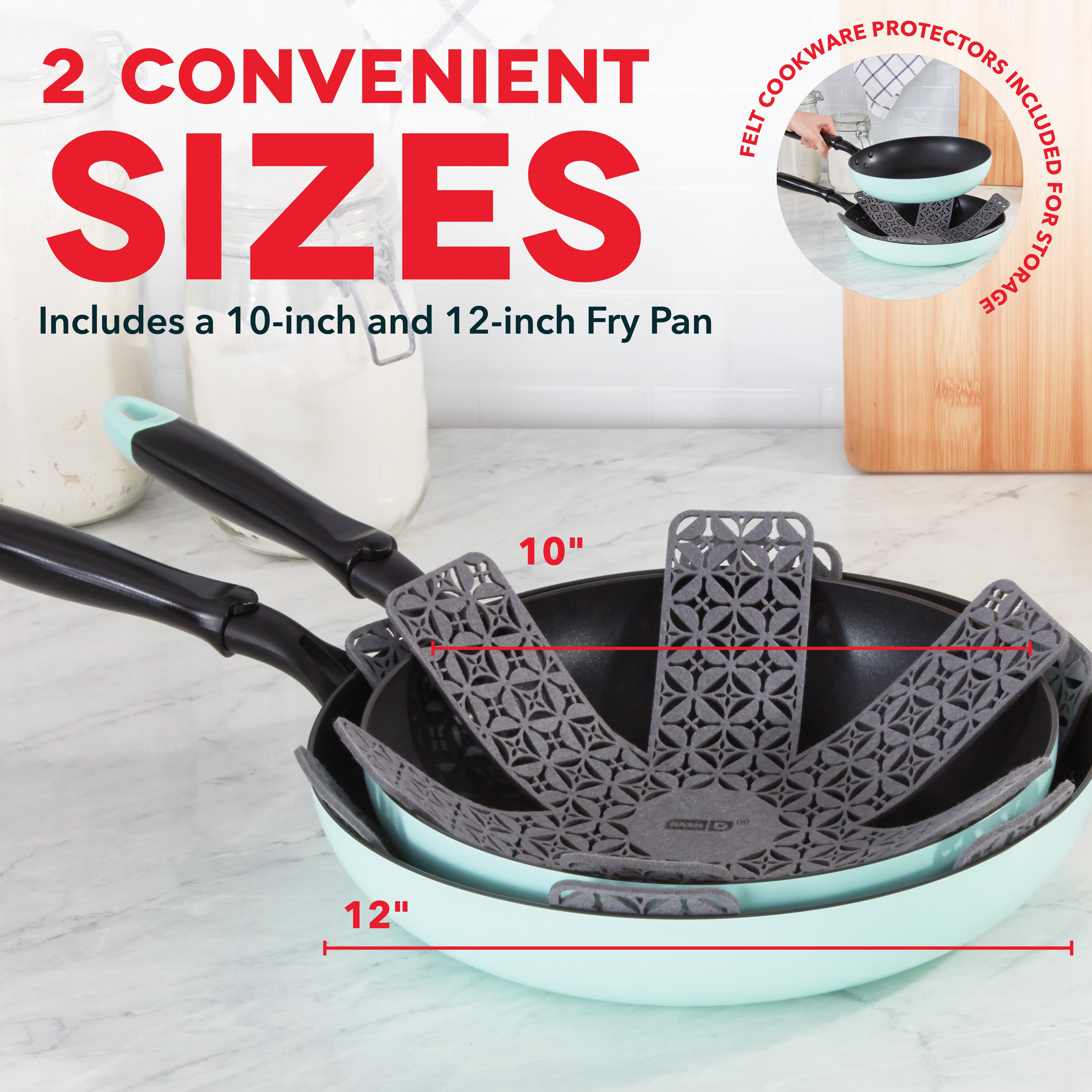 Hard Anodized 2pc Fry Pan Set – Dash