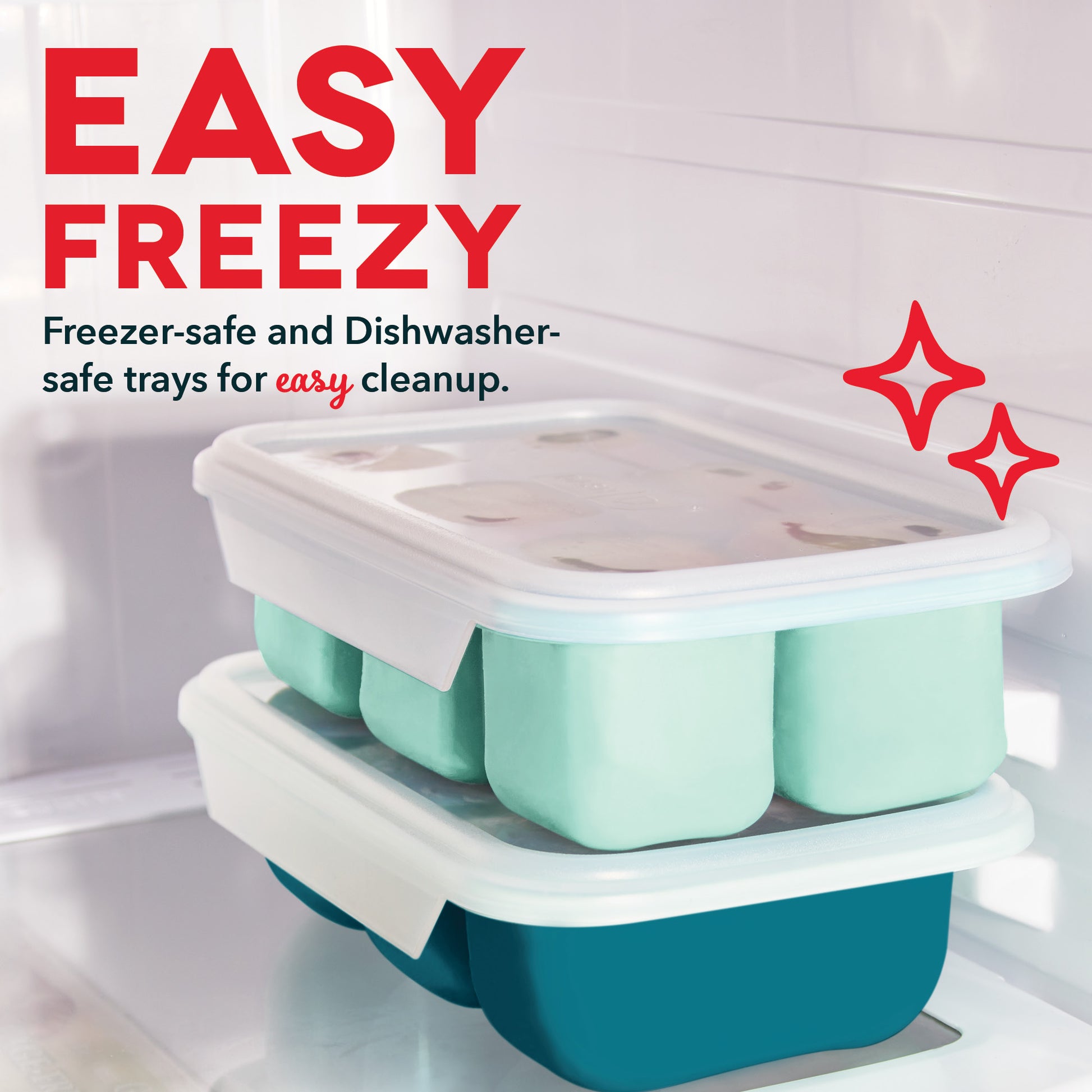 Small Ice Trays for Mini Fridge Silicone Freezer Trays Baby Food Silicone Ice Ice Multiple Cubes -Space-Saving Lid Freezer Round Trays with Cubes