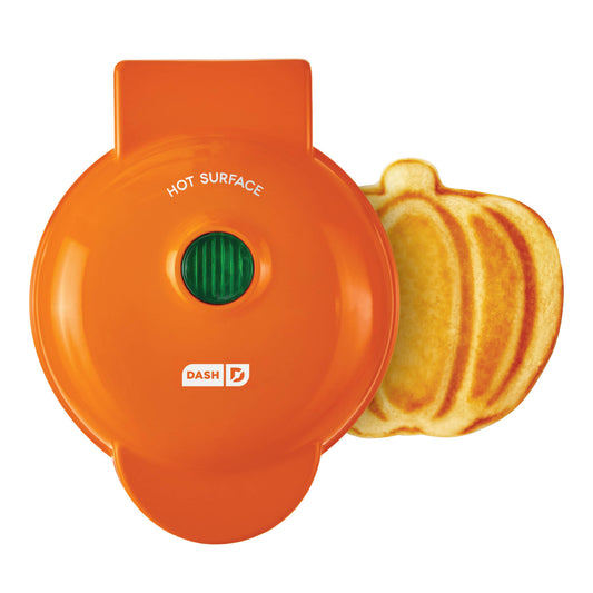Pumpkin Mini Waffle Maker mini makers Dash Single Orange 