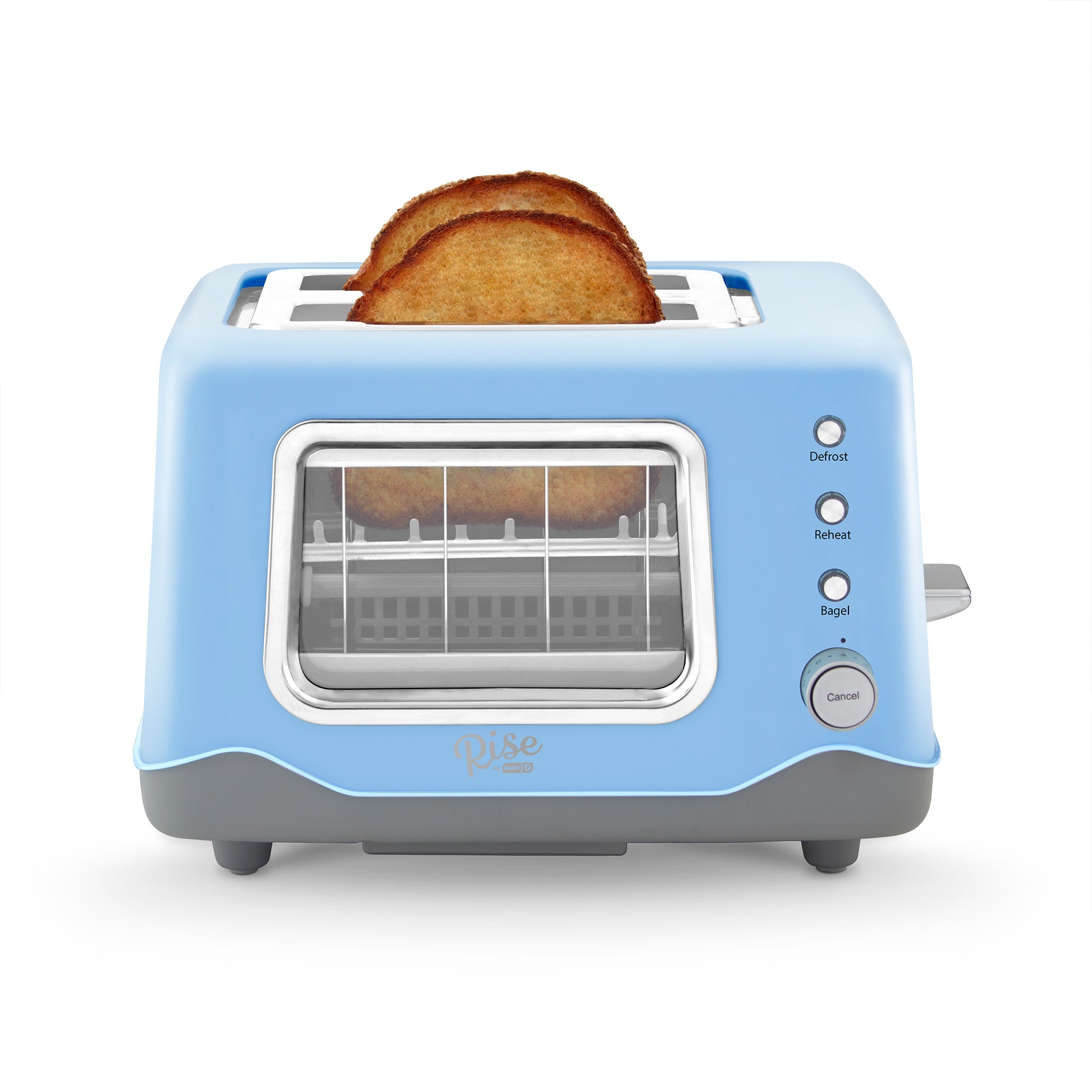 Rise by Dash Clear View 2-Slice Toaster Toasters and Ovens Rise by Dash Blue Sky  