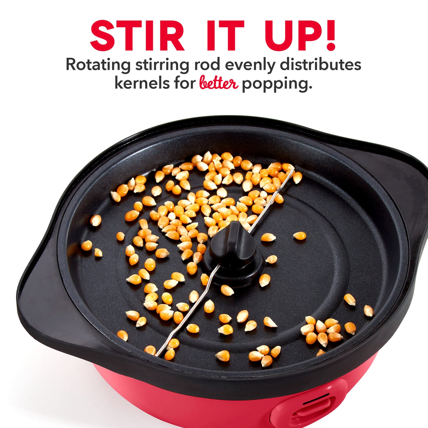 SmartStore™ Stirring Popcorn Maker, 3Qt Popcorn Makers Dash   