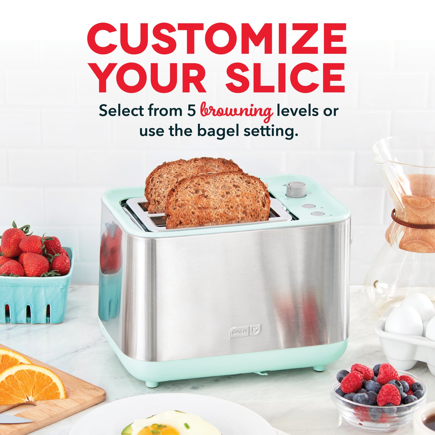 SmartStore™ 2-Slice Toaster Toasters and Ovens Dash   