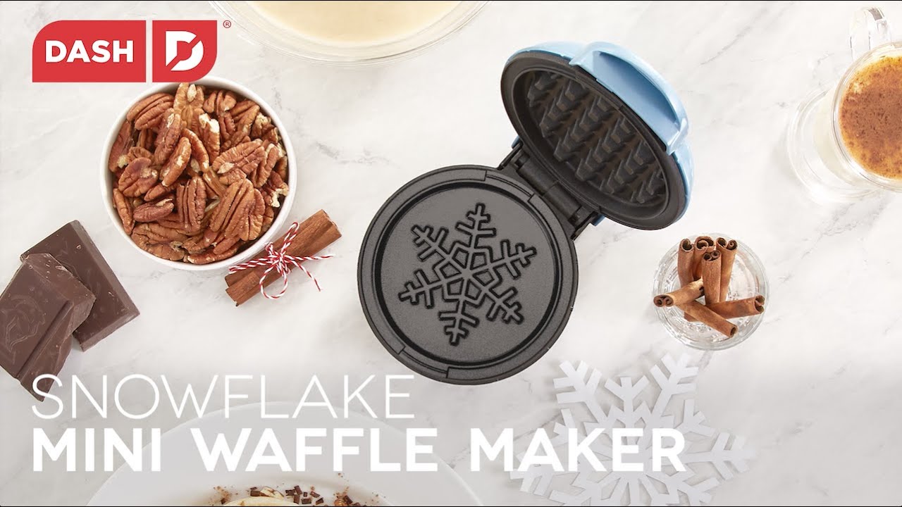 Dash Snowflake Waffle Maker BLUE