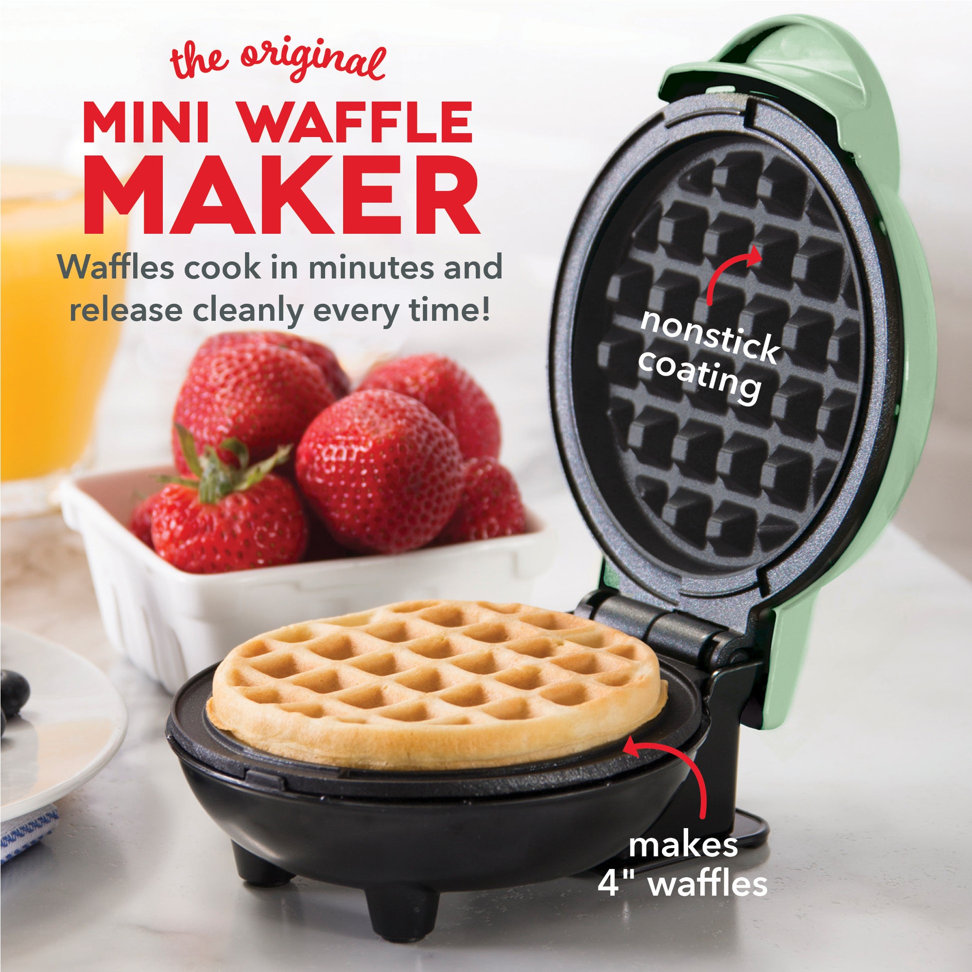 Dash Mini Waffle Maker Review Unboxing Waffle Recipe - Bow and Go 